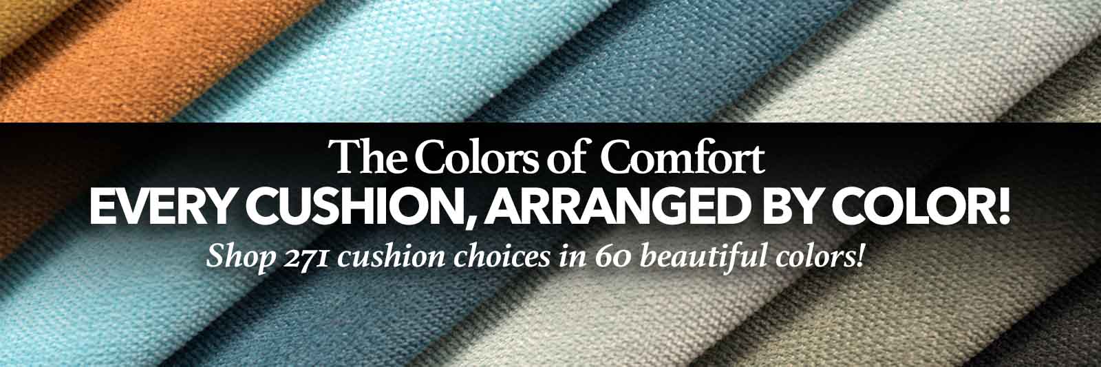Our Rainbow Collection of Cushions Types and Colors