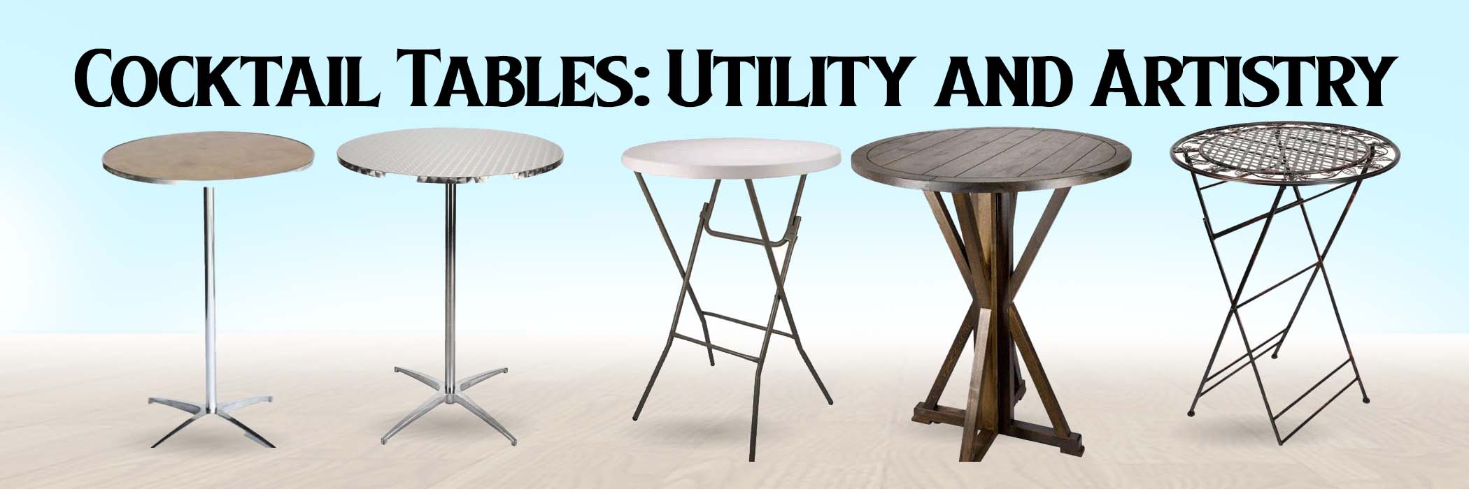 Cocktail Tables: The Quiet Workhorse of a Good Reception