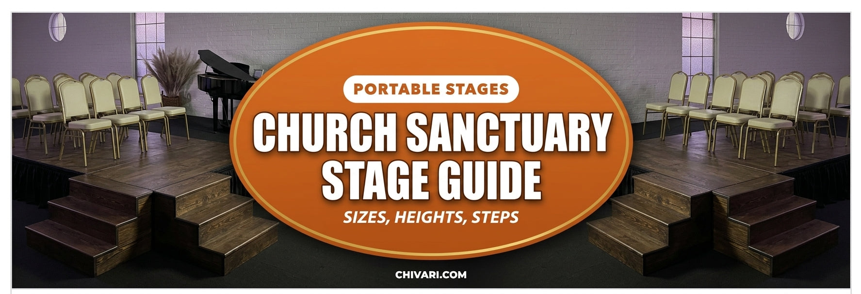 Portable Stage for a Church Sanctuary: Sizes, Heights, Steps