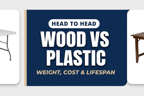 Wood vs Plastic Folding Tables: Weight, Cost and Lifespan