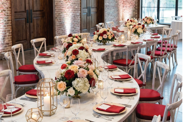 Serpentine Table Layout and and Seating Guide