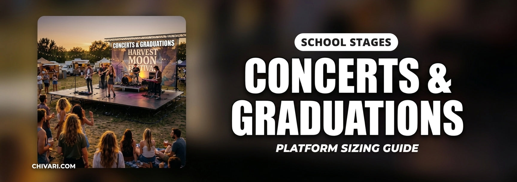 School Stage Platforms for Concerts and Graduations