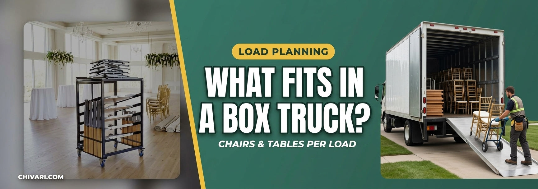 How Many Chairs and Tables Fit in a Box Truck? Load Planning