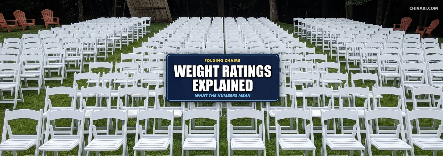 Folding Chair Weight Ratings Explained: What the Numbers Mean