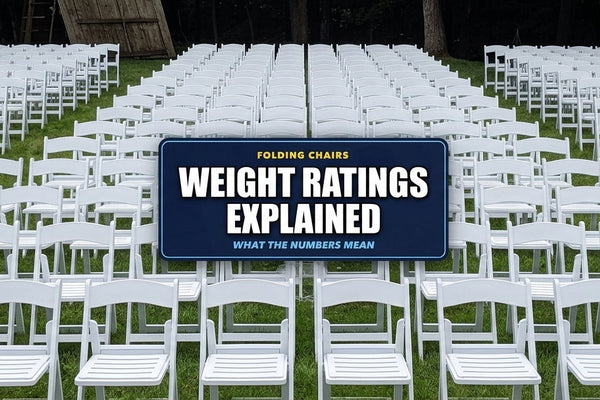 Folding Chair Weight Ratings Explained: What the Numbers Mean