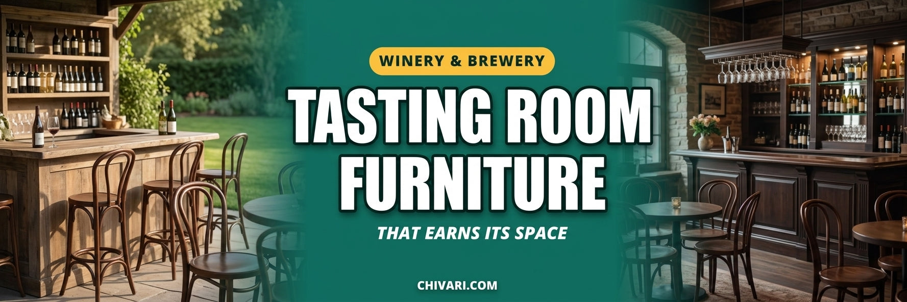 Winery and Brewery Tasting Room Furniture That Earns Its Space