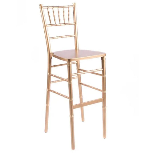 Fruitwood Steel Skeleton™ Bentwood Bar Stool