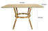 Toulouse 48" x 36" Glass Top Beige and Green French Bistro Table TBTP4836BG-KT-AX-T