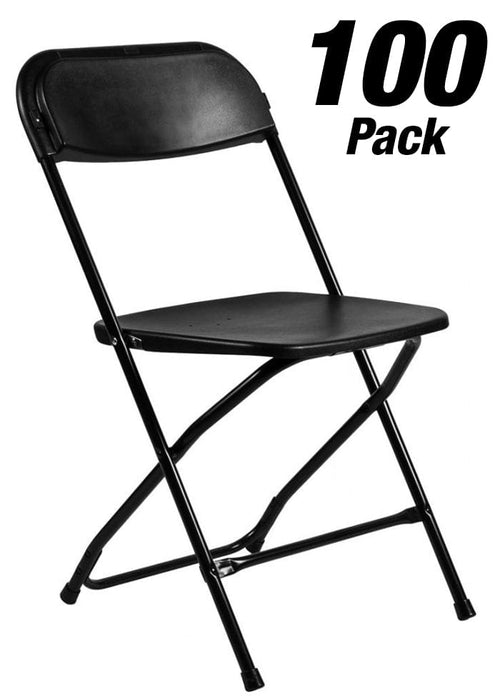 100 Steel-Poly Folding Chairs