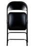 Chivari 48 Black Metal Folding Chairs + 6  Heavy DutyPlastic 72x30 Banquet Tables + Hybrid Folding Chair and Banquet Table  Cart CFMBL-48-6RT-KT
