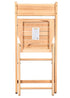 Chivari Slatted Wood Folding Chair in Natural, 1942 Style CFWNS-ZG-T