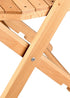 Chivari Slatted Wood Folding Chair in Natural, 1942 Style CFWNS-ZG-T
