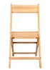 Chivari Slatted Wood Folding Chair in Natural, 1942 Style CFWNS-ZG-T