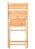 Chivari Slatted Wood Folding Chair in Natural, 1942 Style CFWNS-ZG-T