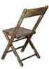 Chivari Rustic ToughWood™ Folding Chair 1942 Style Slatted CFWRS-ZG-T