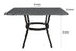 Toulouse 48" x 36"  Glass Top Black and White French Bistro Table TBTP4836BLA-KT-AX-T