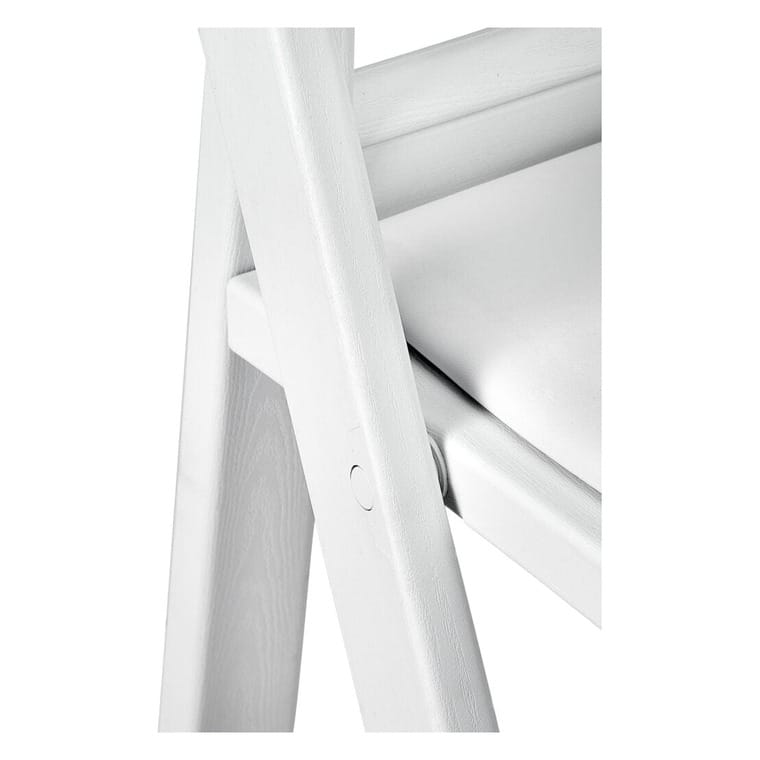 Molded woodgrain on the leg and seat edge. The same steel frame underneath, with wood texture on the surface.
