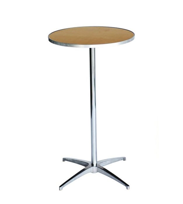 Chivari 12 Metal 24" (2 Foot) Round Cocktail Table Kits + Cocktail Table Cart CART116HG-RD24M-12