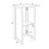 Grand Royale Bars 24" x 24" Black Bar Post with HPL Top for Bar Setups and Displays BAR-POST-24-BLK-AX