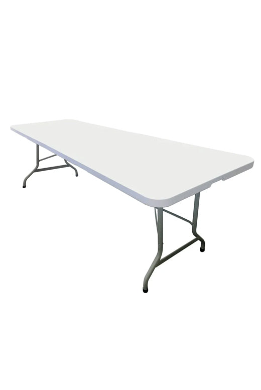 8 Foot (96″x30″) Rectangle Heavy Duty Fold-In-Half Plastic Table TPLSRT9630-BF-AX-T