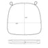 Chivari Ivory 2.0" Thick Vinyl Chiavari Chair Cushion CUSHSTRAPVINIVY-PVC-AX-T