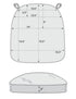 Chivari White 2" Thick Chair Cushion - World's Best Cushions CUSHBST2-W-AX