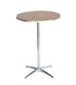 Chivari 10 Metal 30" (2.5 Foot) Round Cocktail Table Kits + Steel Table Cart CART109HG-30-RD30M-10