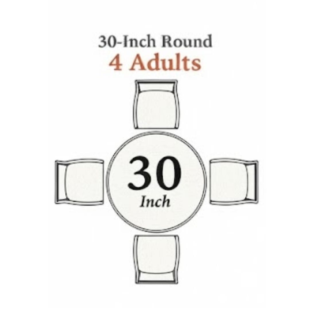 Chivari 30" Round Plywood Cocktail Table Kit TKITRD30M-AX-T