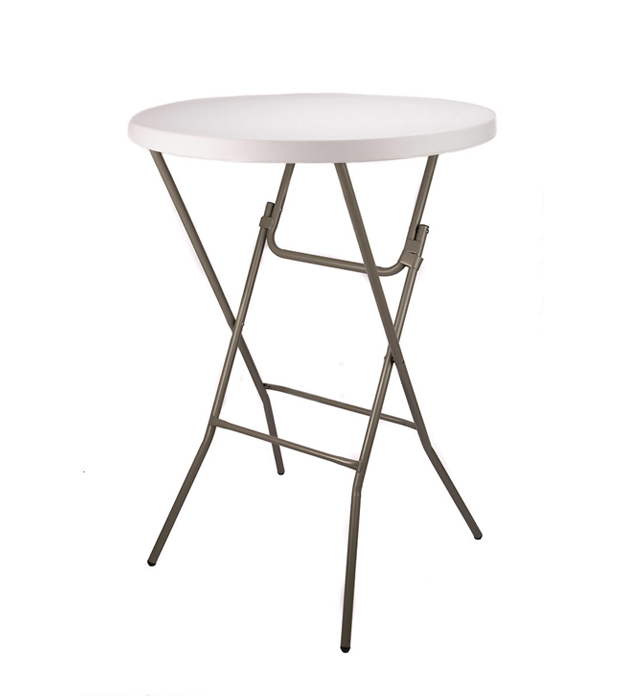 32" Plastic Cocktail Folding Table