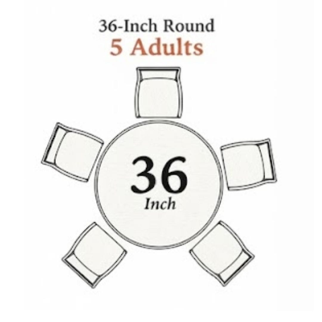 Chivari 36" Round Plywood Cocktail Table Kit TKITRD36M-AX-T