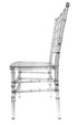Chivari Clear Thick Seat Diamond Back Chair - 4 Pack - Some Assembly Required CDRC-U-ZG-T-4