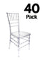 Chivari 40 Chair Pack Clear Resin ProClear™ Chiavari Chair CCRC-ZG-40