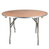 10 Plywood 48" (4 Foot) Round Folding Tables with Metal Edge + Extra Large Steel Banquet Table Cart