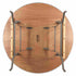 10 Plywood 48" (4 Foot) Round Folding Tables with Metal Edge + Extra Large Steel Banquet Table Cart