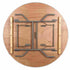 10 Plywood 48" (4 Foot) Round Folding Tables with Metal Edge + Extra Large Steel Banquet Table Cart