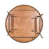 Chivari 60" (5 Foot) Round Heavy Duty Metal Edge Plywood Folding Banquet Table with Steel Skeleton TPLYRD60M-ST-AX