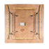 Chivari 60" x 60" (5 Foot) Square Heavy Duty Gray Plywood Folding Table TPLYSQ60MG-AX-T