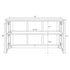 Chivari 6' Black Portable Folding Bar with HPL Reversible Front, Top & Shelf BAR-FOLD-72KIT-BLK-AX-T