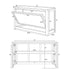 Chivari Scratch and Dent 6' White Portable Folding Bar with HPL Reversible Front, Top & Shelf BAR-FOLD-72KIT-WHT-AX-SD