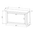 Grand Royale Bars 24' White Portable Folding Bar - 5 Piece Set Three Panel Front - Mimosa BAR-CFG-WHT-F1-KT