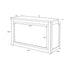 Grand Royale Bars 6' White Portable Folding Bar with HPL Reversible Front, Top & Shelf BAR-FOLD-72KIT-WHT-AX-T