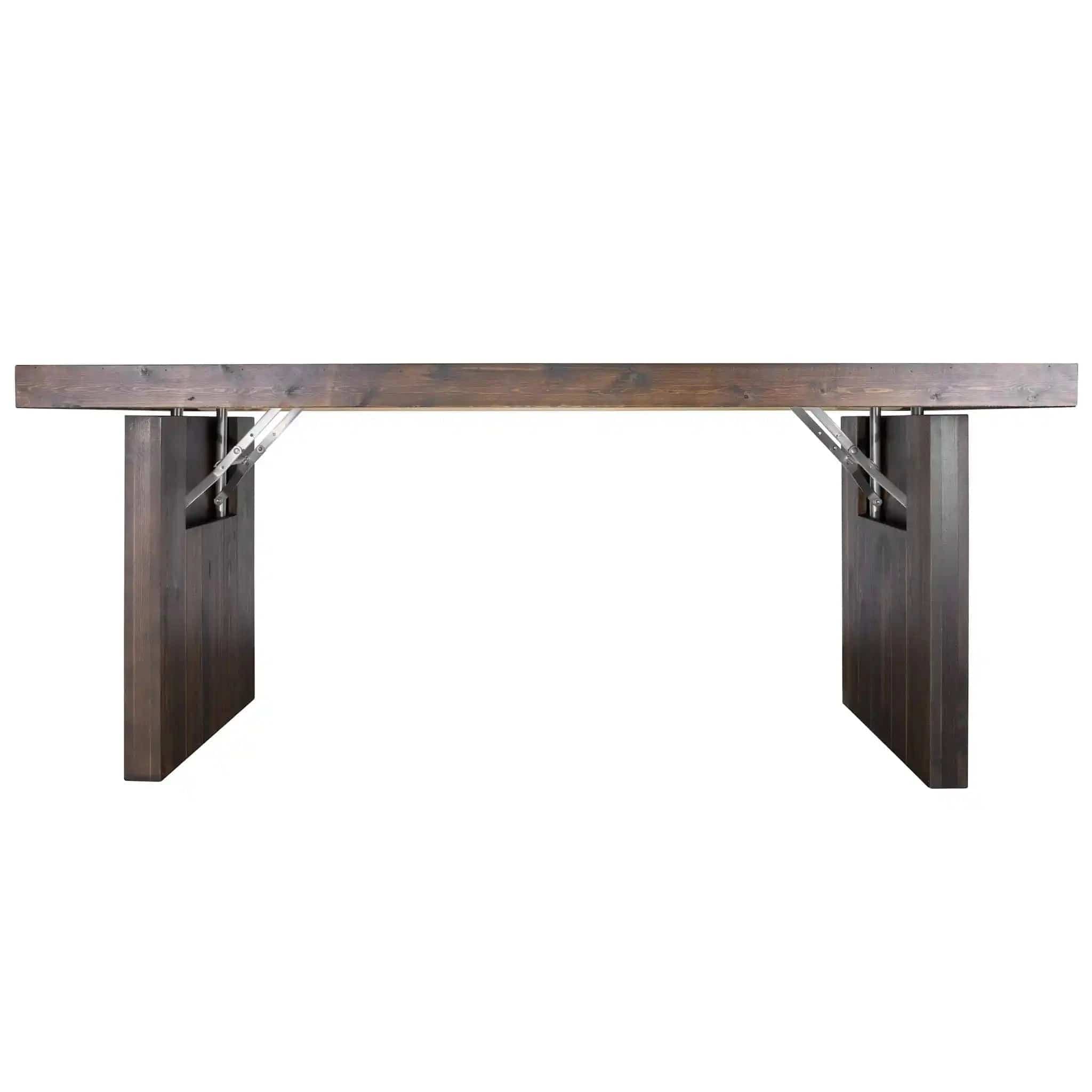 Chivari 72" x 30" Fruitwood  Farm Table Conversion Kit for Banquet Tables TFARMCKT7230-FTW-AX-T