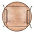 Chivari 72" (6 Foot) Round Heavy Duty Metal Edge Plywood Folding Banquet Table with Steel Skeleton™ TPLYRD72M-ST-AX