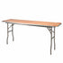 Chivari 72" x 18" (6 Foot) Rectangle Heavy Duty Plywood Folding Table with Steel Skeleton™ TPLYRT7218M-ST-AX