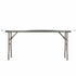 Chivari 72" x 18" (6 Foot) Rectangle Heavy Duty Plywood Folding Table with Steel Skeleton™ TPLYRT7218M-ST-AX