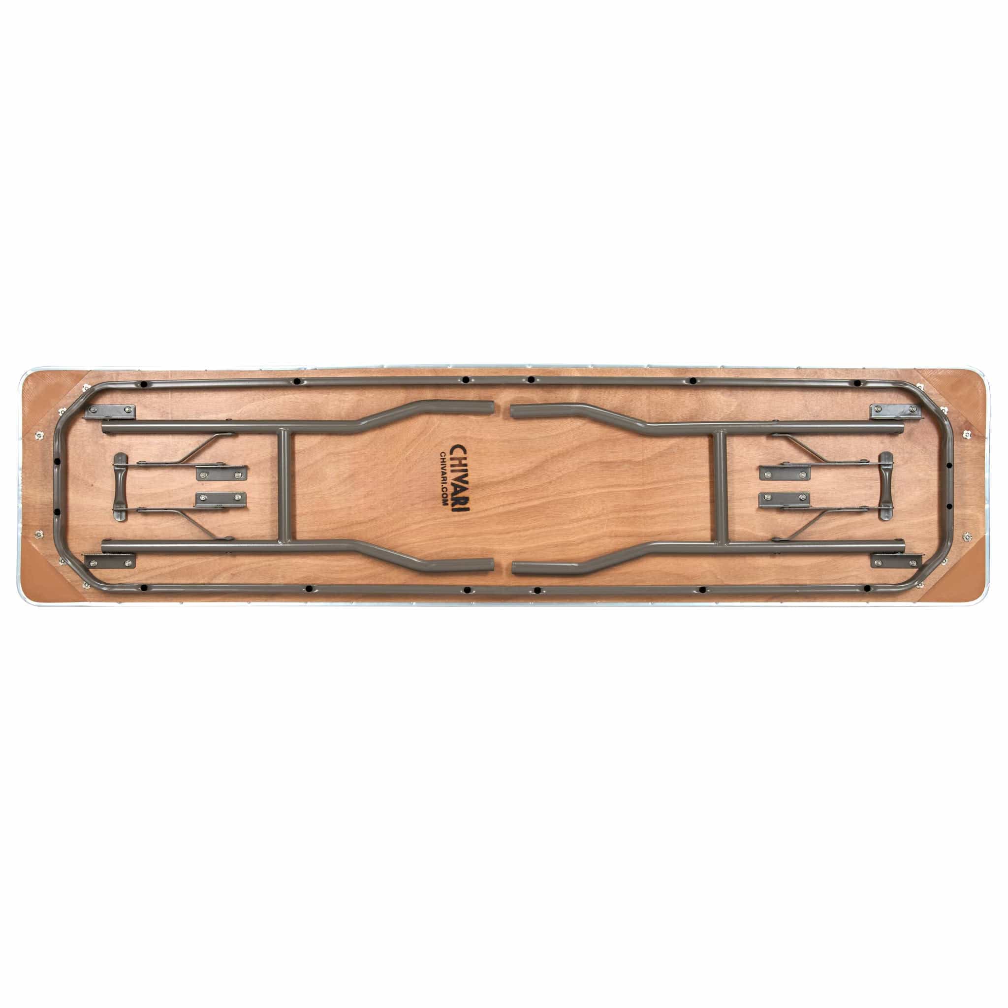 Chivari 72" x 18" (6 Foot) Rectangle Heavy Duty Plywood Folding Table with Steel Skeleton™ TPLYRT7218M-ST-AX