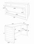 Chivari 7' White Portable Folding Bar with Reversible Front BAR-FOLD-84KTR-WHT-AX-T