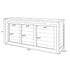Chivari 7' White Portable Folding Bar with Reversible Front BAR-FOLD-84KTR-WHT-AX-T