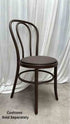 Chivari Chocolate Brown Resin Bentwood Festive Chair CBFRBR-ZG-T