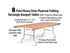 Chivari 96" x 36" (8 Foot) Rectangle Heavy Duty Plywood Folding Table TPLYRT9636MG-AX-T